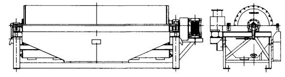 鐵礦石磁選機結構簡圖 鐵礦石磁選機結構簡圖