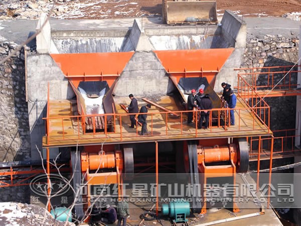 建筑砂生產(chǎn)線(xiàn)現(xiàn)場(chǎng)