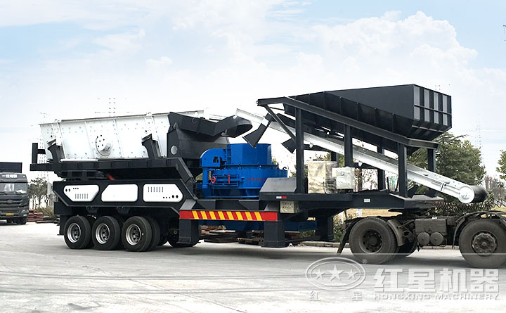 已經上路的流動制沙機 已經上路的流動制沙機