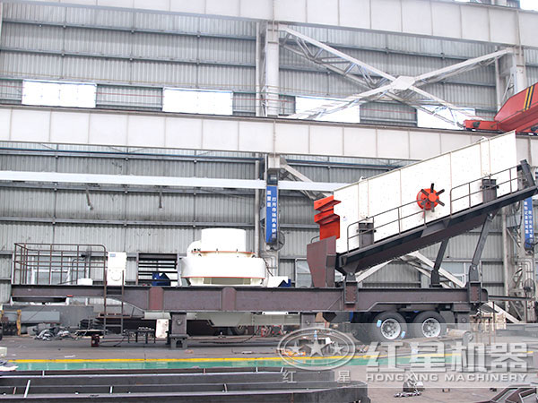 配有振動篩的移動打沙機(jī)