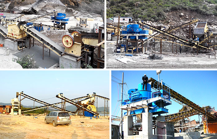 固定式制砂機作業現場 固定式制砂機作業現場