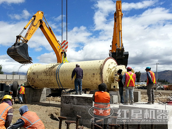 棒磨機安裝現場 棒磨機安裝現場