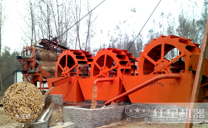 沙子清洗現場 沙子清洗現場