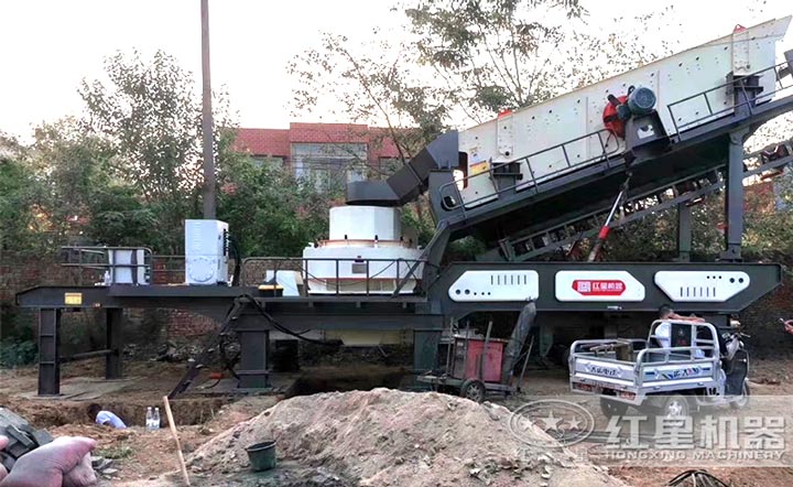 移動制砂機安裝現場 移動制砂機安裝現場