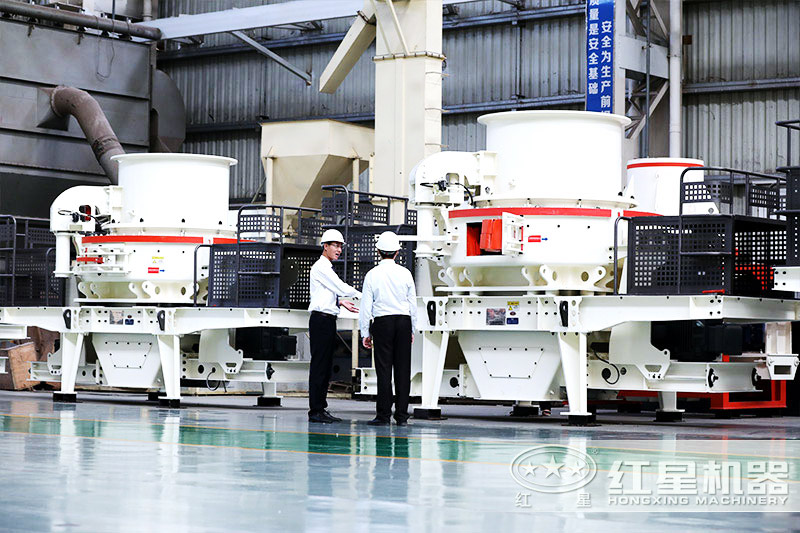 客戶來紅星廠家考察河卵石磨砂機設備 客戶來紅星廠家考察河卵石磨砂機設備