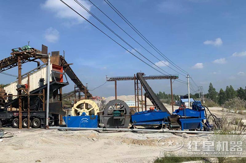 洗沙現場 洗沙現場