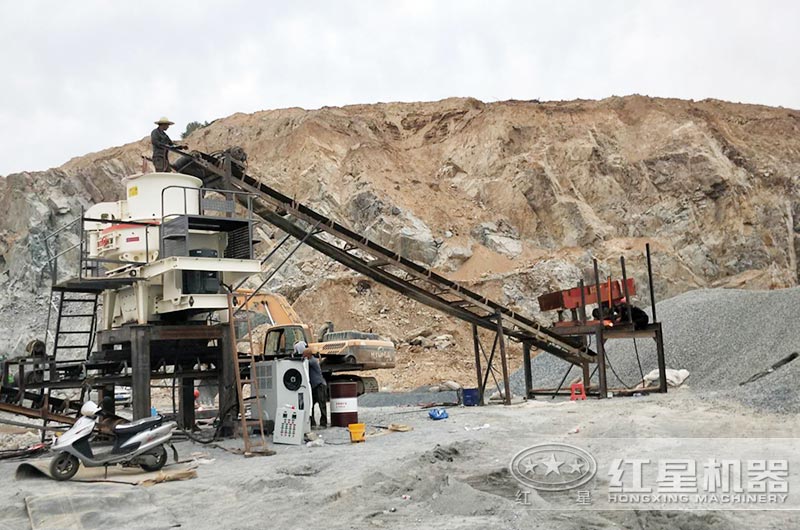 制砂機作業現場 制砂機作業現場