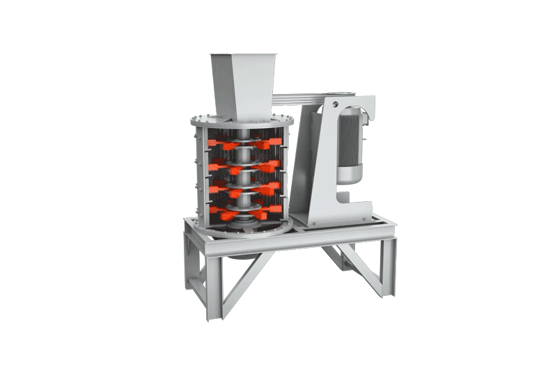 復(fù)合式破碎制砂機(jī)工作原理圖 復(fù)合式破碎制砂機(jī)工作原理圖